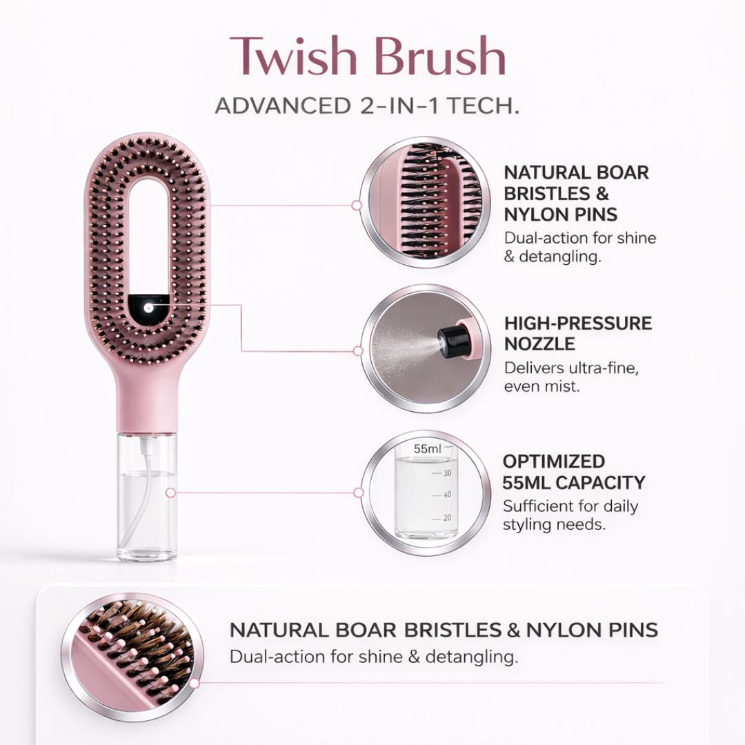 Twish Brush™ Portable Mist Styler