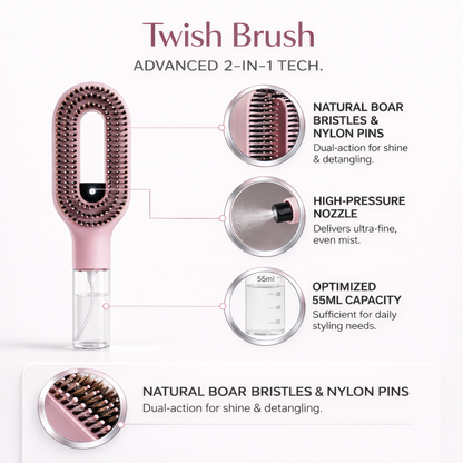 Twish Brush™ Portable Mist Styler